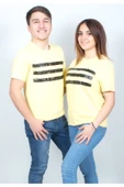 Sevgili Çift Kombini Unicex Tişört Sarı thumbnail 1