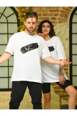 Sevgili Kombini Çift Unicex Baskılı Tişört Beyaz thumbnail 1