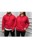 Sevgili Kombini Unisex Kanguru Cepli Sweatshirt Kırmızı - 3
