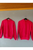 Sevgili Kombini Unisex Kanguru Cepli Sweatshirt Kırmızı - 1