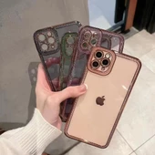 İphone 11 Rio Yıldız Desenli Kare Kenar Kamera Korumalı Kılıf - 1