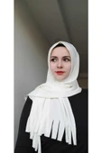 Kadın Sandy Hazır Şal Ekru - 1