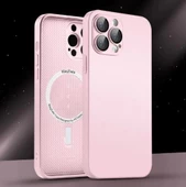 İphone 11 Pro Max Uyumlu Magsafe Ag Glass Buzlu Cep Telefopnu Kılıfı thumbnail 4