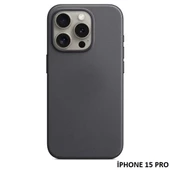 iPhone 15 Pro için MagSafe özellikli Mikro Dokuma Kılıf thumbnail 1