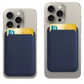 Magsafe Animasyonlu Deri Cüzdan 12-13-14-15 Modelleri İle Uyumlu thumbnail 4