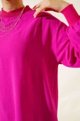 Yaka Kol Ribanalı Tunik Fuşya thumbnail 4