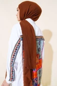 Organik Bambu Kraş Şal Kahve - 3