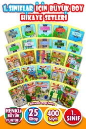 1. Sınıflar İçin Büyük Boy Hikaye Seti - 25 Kitap - 1