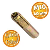 Çakma Çelik Dübel İç Dişli M10 mm Raf İskele Montaj Bağlantı Monte Zemin Tavan Beton Asma Aparat thumbnail 1