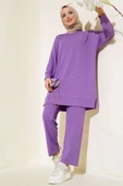 Fitilli İkili Takım Lila thumbnail 1