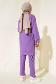 Fitilli İkili Takım Lila thumbnail 3