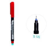 Pin 700 Asetat Kalemi S Uç Kırmızı 3 Adet thumbnail 2