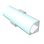 Ledesis Mutfak Dolabı ve Tezgah Altı Köşe Difüzörlü Köşe Bar LED 24V 3000K 200CM - 1