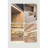 Ledesis Mutfak Dolabı ve Tezgah Üstü Sıva Üstü  LED Bar 24V 2700K 100 cm - 4