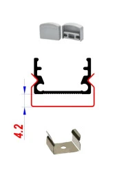 Mutfak Dolabı ve Tezgah Üstü Sıva Üstü  LED Bar 24V 6500K 150 cm - 2