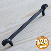 Duru 320 mm Siyah Metal Kulp Mobilya Çekmece Mutfak Dolabı Dolap Kapak Kulpları Kulbu Kulpu thumbnail 1