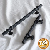 Emir 128 Mm-12.8 Cm Siyah Metal Kulp Çekmece Mobilya Mutfak Dolabı Dolap Kapak Kulpları Kulbu Kulpu thumbnail 1