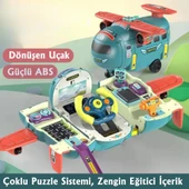 Minio Baby - Sesli Işıklı Uçak Simülasyon Oyuncak - Eğitici Oyuncak - Pilot Olacak Çocuk - 1