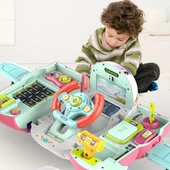 Minio Baby - Sesli Işıklı Uçak Simülasyon Oyuncak - Eğitici Oyuncak - Pilot Olacak Çocuk - 7