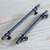 Emir 224 mm Siyah Metal Kulp Mobilya Çekmece Mutfak Dolap Dolabı Kapak Kulpu Kulpları Kulbu thumbnail 2