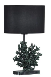 qdec Modern Dizayn Mercan Abajur Yeşil Siyah thumbnail 3