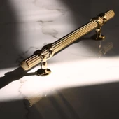 Emir 128 mm Gold Altın Metal Kulp Çekmece Mobilya Mutfak Dolabı Dolap Kapak Kulpları Kulbu Kulpu thumbnail 3