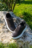 +6 cm Boy Uzatan Gizli Topuklu Bağcık Detaylı Erkek Spor Ayakkabı, Sneaker - 7