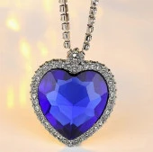 Titanic Kalp Okyanus Aşk Pırlanta Taş Görünümlü Hediye Kutulu DT0008 thumbnail 1