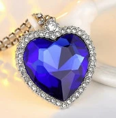 Titanic Kalp Okyanus Aşk Pırlanta Taş Görünümlü Hediye Kutulu DT0007 thumbnail 1