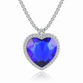 Titanic Kalp Okyanus Aşk Pırlanta Taş Görünümlü Hediye Kutulu DT0007 thumbnail 2