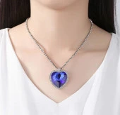 Titanic Kalp Okyanus Aşk Pırlanta Taş Görünümlü Hediye Kutulu DT0007 thumbnail 3