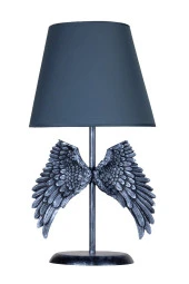qdec Modern Dizayn Melek Abajur Gümüş-Lacivert thumbnail 1