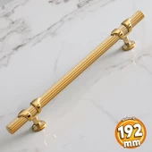 Emir 192 mm Gold Altın Metal Kulp Çekmece Mobilya Mutfak Dolap Kulpu Dolabı Kapak Kulpları Kulbu - 1