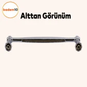 Mobilya Mutfak Dolabı Çekmece Dolap Kapak Kulbu Kulpu Metal 224 mm Krom Kulp thumbnail 3