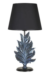 qdec Modern Dizayn Yaprak Abajur Cobalt Siyah thumbnail 1