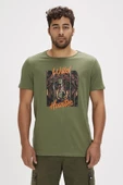 Bad Bear Hunt Baskılı Erkek T-shırt 24.01.07.037 Thyme thumbnail 1