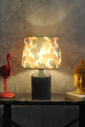 qdec Seramik Küp Vazo Abajur Gri - FırçaDesen - 2