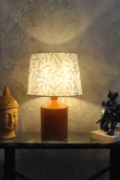 qdec Seramik Küp Vazo Abajur Hardal - Nar - 2