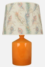 qdec Seramik Küp Vazo Abajur Hardal - TavusKuşu - 1