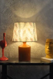 qdec Seramik Küp Vazo Abajur Hardal - TavusKuşu - 2