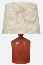 qdec Seramik Küp Vazo Abajur KahveKırmızı - Tropikal - 1