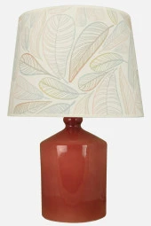 qdec Seramik Küp Vazo Abajur KahveKırmızı - VectorTüy - 1