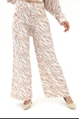 Zebra Desenli Alt Üst İkili Takım - Bej - 6