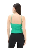 Boyundan Askılı Triko Atlet - Yeşil thumbnail 3