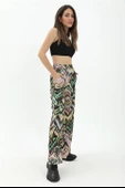 Dalga Desenli Pantolon - Yeşil thumbnail 2