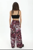 Dalga Desenli Pantolon - Mor thumbnail 5