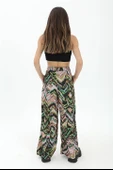 Dalga Desenli Pantolon - Yeşil thumbnail 5