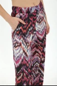 Dalga Desenli Pantolon - Mor thumbnail 6