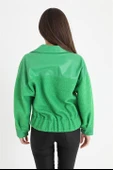 Beli Lastikli Çıtçıtlı Bergamo Gömlek Ceket - Yeşil thumbnail 7