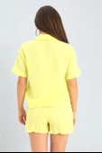 Takım Müslin Gömlek Şort - Sarı thumbnail 4